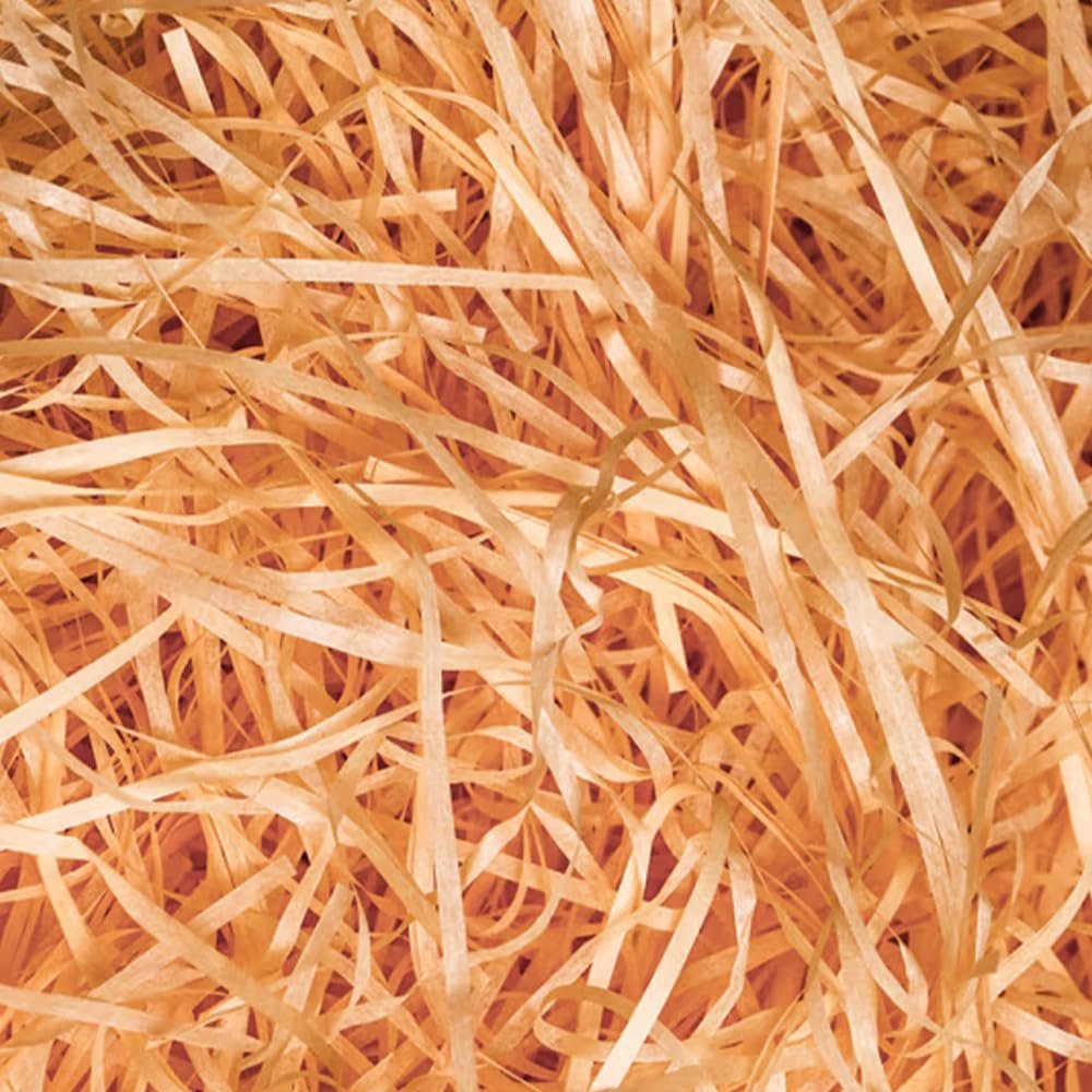 Amsthow Shred Paper Filler Gift Wrap Basket Grass 1/2 LB Kraft Cut Packing Filling Raffia Paper for Valentine Day Basket Box Party Decoration