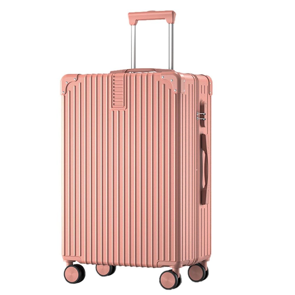 DLBJZQXC Hardside Luggage, High Volume Swivel Wheel Trolley Case, Space Separation Design, Resistant To Drop And Pressure (Color : 20, Size : Rose)