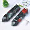 FZBHRO African Bloodstone Crystal Towers 6 Faceted Quartz Point Obelisk Red Healing Crystal Wand 0.4-0.6 Pound view 3