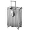 DLBJZQXC Hardside Luggage, High Volume Swivel Wheel Trolley Case, Space Separation Design, Resistant To Drop And Pressure (Color : 22 Rack, Size : Silver) view 1