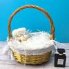 Amsthow Shred Paper Filler Gift Wrap Basket Grass 1/2 LB White Cut Packing Filling Raffia Paper for Valentine Day Basket Box Birthday Party Decoration Wedding view 3