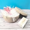 Amsthow Shred Paper Filler Gift Wrap Basket Grass 1/2 LB White Cut Packing Filling Raffia Paper for Valentine Day Basket Box Birthday Party Decoration Wedding view 4