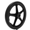 14inch Rear Wheel Replacement for Wheelchairs (Set of 2), Non-Pneumatic Solid Tire with Metal 12.7 mm1/2 " Metal Bearing view 2