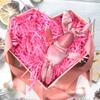 Amsthow Shred Paper Filler Gift Wrap Basket Grass 1/2 LB Pink Cut Packing Filling Raffia Paper for Valentine Day Basket Box Birthday Party Decoration Wedding view 3
