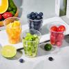 SIUQ 600 Pack 9 oz Plastic Cups, Clear Disposable Cups, Hot/Cold Party Drinking Cups, PP Clear Plastic Cups Bulk for Party, Picnic, BBQ, Wedding, Travel view 4