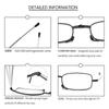 REAVEE 3 Pack Folding Reading Glasses for Men Women, Blue Light Blocking Computer Readers Spring Hinge with Small Compact Case, Black 2.0 view 4