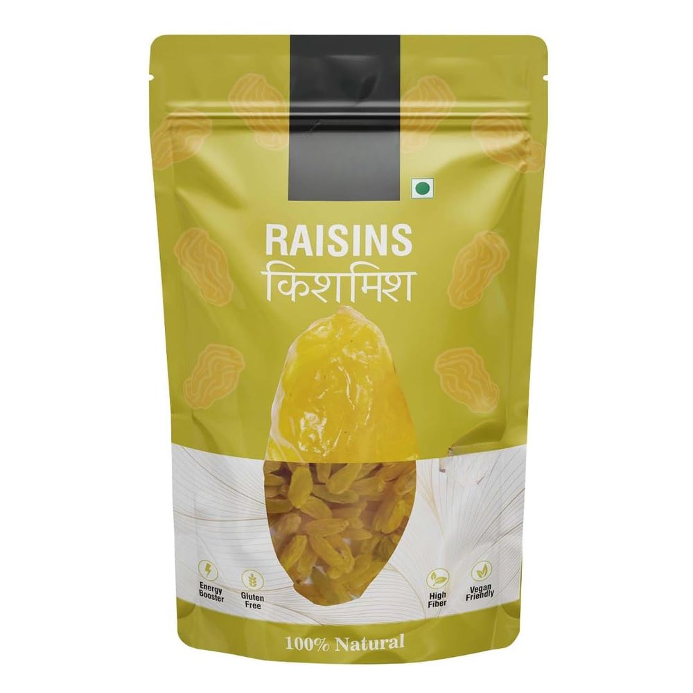 Seedless Raisin (Kishmish) Dried Grapes Healthy Nutritious & Delicious | Rich in Iron & Vitamin B | Healthy Sweet, Vegetarian, -500 gm