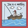 DESIGN DESIGN In a Meeting Fishing Beverage Napkin, Party Supplies view 1