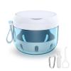 Denture Bath Box Cup, Leak Proof Denture Cup Kit Portable Retainer Case for Travel, Denture Case Cleaning Care for Dentures Aligner Mouth Guard with Denture Brush,Strainer, Removal Tool and Mirror view 1