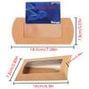 30pcs Kraft Paper Mini Pillow Packaging Box with Clear Window, Box Treat Gift Packaging Box for Bakery Candy Chocolate Jewelry Display Wedding Party Favor ( medium-sized, 6.3 x 2.83 x 0.98 inches) view 2