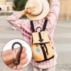 Giantree 2pcs Earplug Cases, Round Potable Ear Plug Holder with Keychains, Potable Mini Storage Case for Business Trip Storage Earbuds Trinkets Pills (Black+Blue) view 3