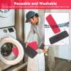 16.5 inch Microfiber Mop Pads for Rubbermaid Reveal Spray Mop and Any 16.5" Flat Mop - 10 Pack 13''-15'' Spray Mop Pad Reusable Washable Replacement Refills - Red & Grey view 4