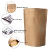 50 Pack Kraft Coffee Bags with Zipper Lock, High Barrier Resealable Stand Up Coffee Pouches, Degassing Valve for Coffee, Size for 12oz/340 Grams Beans or Grounded view 3