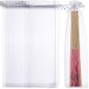 AOKWAWALIY 50pcs Drawstring Organza Bags Hand Fan Bags Folding Fan Dust Bag Small Candy Gauze Bag Clear Pouches for Candy Jewelry Party Wedding Favor(White) view 1