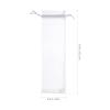 AOKWAWALIY 50pcs Drawstring Organza Bags Hand Fan Bags Folding Fan Dust Bag Small Candy Gauze Bag Clear Pouches for Candy Jewelry Party Wedding Favor(White) view 4