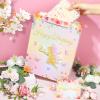 3D Floral Fairy Gift Bag for Girls - Pink Butterfly Flower Happy Birthday Bag with Wrapping Paper and Card for Baby Shower Decorations view 2