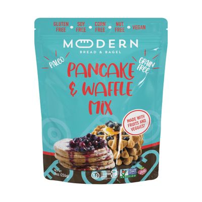 Modern Bread & Bagel Grain-Free & Gluten-Free, Pancake & Waffle Mix | Paleo Pancake & Waffle | Certified Gluten Free | Nut Free | Non-GMO | Vegan Friendly | Kosher - 8oz. (Pack of 1)