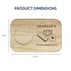 eBuyGB Personalised Engraved Grandad's Tea and Biscuit Serving Board, Gift for Grandpa, Papa, Taid view 2