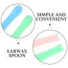 Beaupretty 15pcs Ear Spoon Tips Ear Wax Removal Replacement Tips Ear Spoon Sleeves Protector Silicone Ear Wax Picker Cover for Ear Cameras Ear Scoop Ear Cleaner Tips view 4