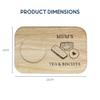 eBuyGB Personalised Engraved Mum's Tea and Biscuit Serving Board, Gift for Mummy, Mom, Mother view 2