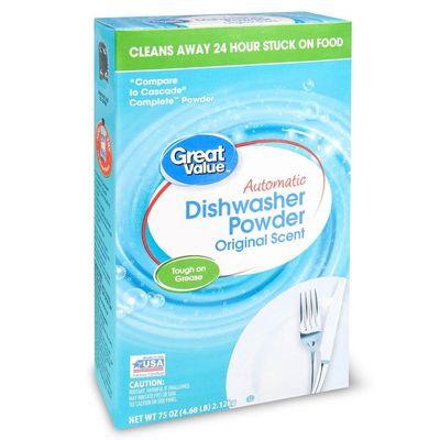 Great Value Automatic Dishwasher Detergent Original Scent 75 OZ (2 pack)