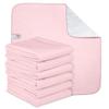 AbsorbEase Washable Underpads - Large Bed Pads for use as Incontinence Bed Pads, Reusable Pet Pads, Great for Dogs, Cats, Bunny, Seniors Bed Pad ((Pack of 6 - 34x36)), Pink view 3