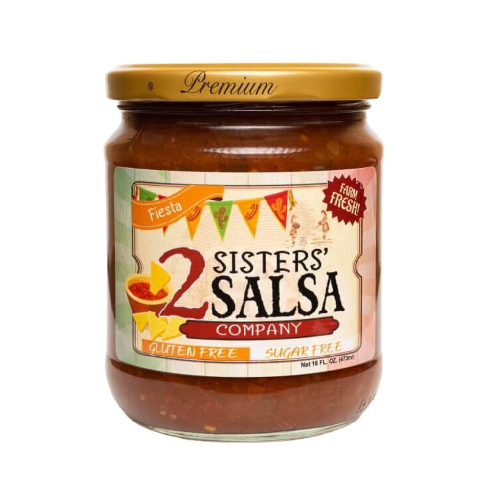 NineLife Basics 2 Sisters' Salsa - Fiesta, 16oz (Pack of 2)