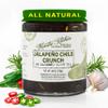 Jalapeno Pepper Chile Crunch 6oz - Mild Mexican Chili Crisp in 100% All Natural Seasoned Olive Oil, Garlic & Rosemary - Spicy Crunchy Hot Sauce  Keto Friendly Vegan Gluten Free NON GMO view 1