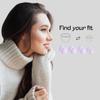2 Pairs Earplugs for Sleeping, Noise Cancelling, Snoring, Airplanes, Loud, Focus, Comfortable, Safe, Soft, Hypoallergenic, Silicon Reusable with extraEarbuds -33dB (Violet x2) view 4