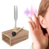 512 Hz Tuning Fork with Resonance Box, Singing Ton Tuning Set with Silicone Hammer, for Healing Musical Instrument and Stress Reliever Healing Tuning Fork view 1