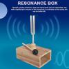 512 Hz Tuning Fork with Resonance Box, Singing Ton Tuning Set with Silicone Hammer, for Healing Musical Instrument and Stress Reliever Healing Tuning Fork view 2