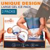 Coppure Copper Relief Large Gel Soft Flexible Medical Ice Packs for Injuries - Reusable Ice Pad Cold Pack for Back Pain, Migraine Relief Pad, Postpartum, Headache, Shoulder  15 x 11 - 2 Pack view 2