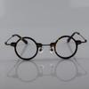 BETSION Blue Light Blocking Glasses Computer Game Vintage Small Round Acetate Eyeglasses Frames (Leopard, 5, Diopters) view 4