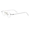 BETSION Blue Light Blocking Glasses Computer Game Vintage Small Round Acetate Eyeglasses Frames (Crystal, 4.5, Diopters) view 1