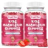 (2 Pack) Magnesium Gummies for Kids - Magnesium Citrate Supplement with Vitamin B6, L-theanine, Chamomile & Lemon Balm - Calm Magnesium for Kids & Adults Sleep, Relaxation - Strawberry,120 Gummies view 1