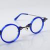 BETSION Blue Light Blocking Glasses Computer Game Vintage Small Round Acetate Eyeglasses Frames (Blue, 1.5, Diopters) view 3