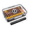 CIGARLOONG Cigar Humidor, Humidifier and Hygrometer Storage for 30 Cigars Clear Humidor view 1