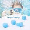 12Pcs Silicone Ear Plugs Surfings Earplugs Suitable for Swimming Travel Reusable Earplugs for Noise Cancelling Reusable Silicone Ear Plugs view 2