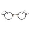 BETSION Blue Light Blocking Glasses Computer Game Vintage Small Round Acetate Eyeglasses Frames (Black, 3.75, Diopters) view 2