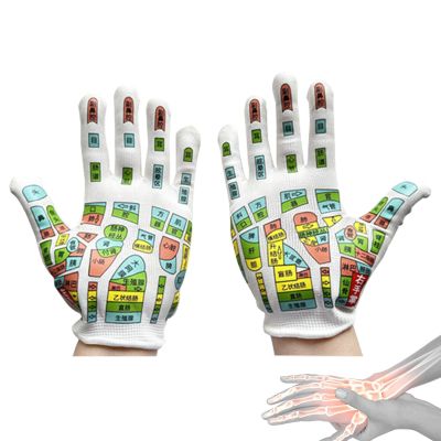 Acupressures Reflexology Gloves | Adults Comfortable Portable Acupressures Reflexology Glove,Acupressu-re Reflexology Gloves,Point Massager Tools Acupressures Reflexology Glove For Office Travel Home
