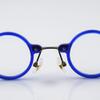 BETSION Blue Light Blocking Glasses Computer Game Vintage Small Round Acetate Eyeglasses Frames (Blue, 5.75, Diopters) view 4