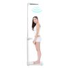 Body Weight and Height Scale Tool Digital Scale, 440lbs Capacity 80-195cm Height Body Fat Analyzer with LCD Screen for Weight/Height/Obesity Body Age, White view 1
