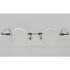 BETSION Blue Light Blocking Glasses Computer Game Vintage Small Round Acetate Eyeglasses Frames (Crystal, 2.75, Diopters) view 2