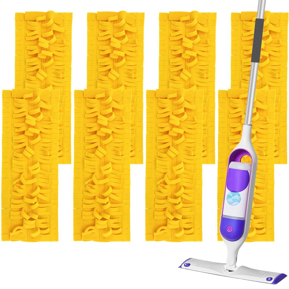 8 Pack Power Mop Refills, Compatible with Swiffer PowerMop & Wood Mops, Reusable, Used for Floor Cleaning