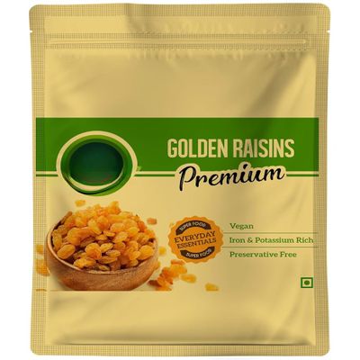 100% Natural - Premium Golden Raisins (Kishmish) Everyday Essential Superfood - Dry Fruits & Nuts, Rich in Fiber, helps in digestion - 250 gm