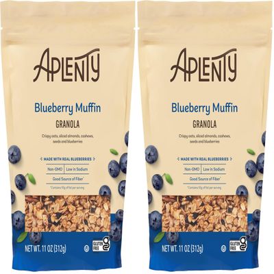 Amazon Brand, Aplenty Blueberry Muffin Granola, 11Oz (Pack of 2)