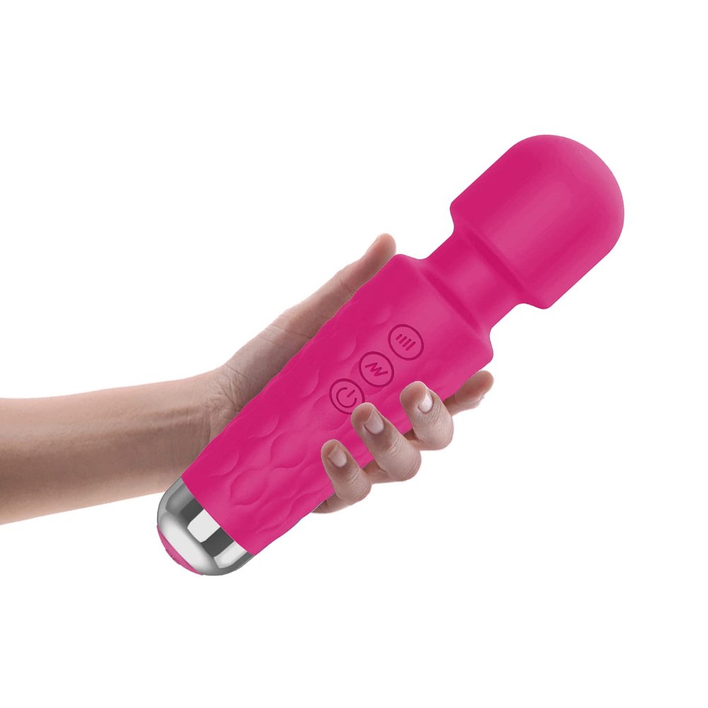 Back Massager Update New Electric Handheld Mini Massager -Rechargeable - Waterproof Portable Deep Muscle Back Neck TissueRed