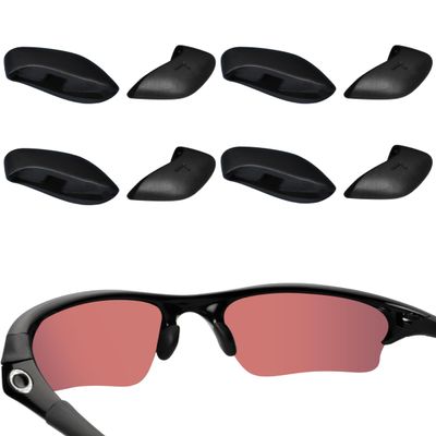 Acefrog 2 Pairs Upgraded Nose Pads for Oakley Flak 2.0 OO9295, Flak Jacket, Half Jacket 2.0 OO9144, Half Jacket XLJ, Flak Draft, Flak Beta Sunglass, Push-in Nose Piece Replacement, Anti-Slip, Black