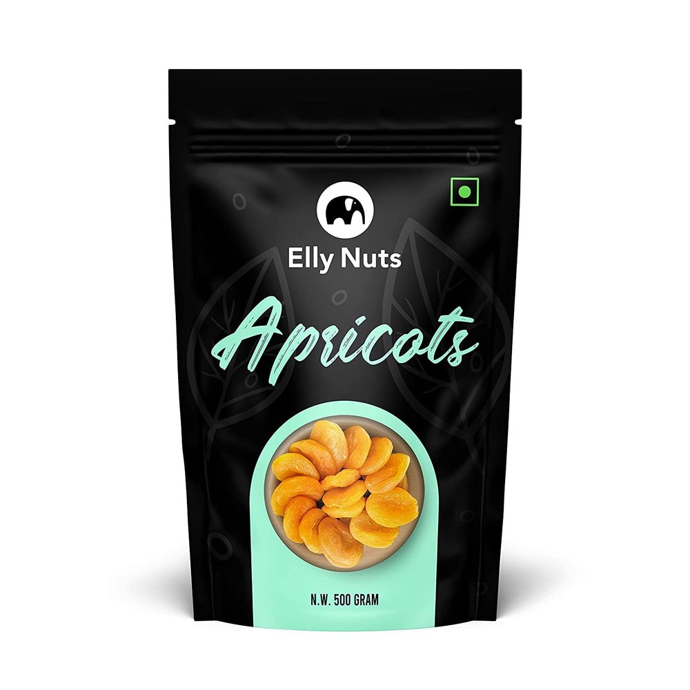 Elly Nuts Dried Apricot Dry Fruits 500 gms, Dried Apricot Soft and Big Size Khumani | apricots without shell Khumani Khubani