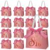Spakon 25 Pcs Sweet 16 Party Favors for Guests 16 Years Birthday Party Gift Bags with Handles and Ribbons Sweet 16 Candy Bags Paper Gifts Bag for Birthday Decorations view 1